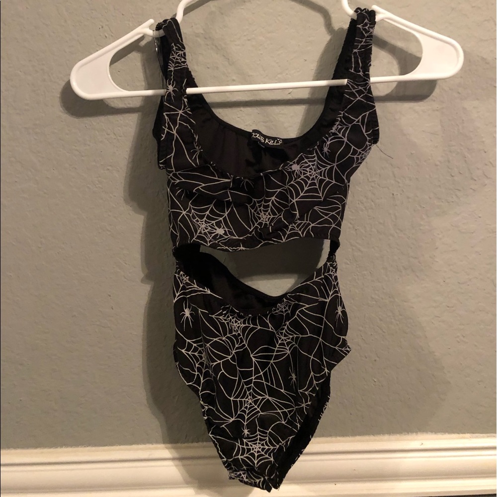 Reflective Spiderweb Bodysuit - Picture 2 of 4